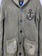 Men's G-Star Raw Green Knit Cardigan