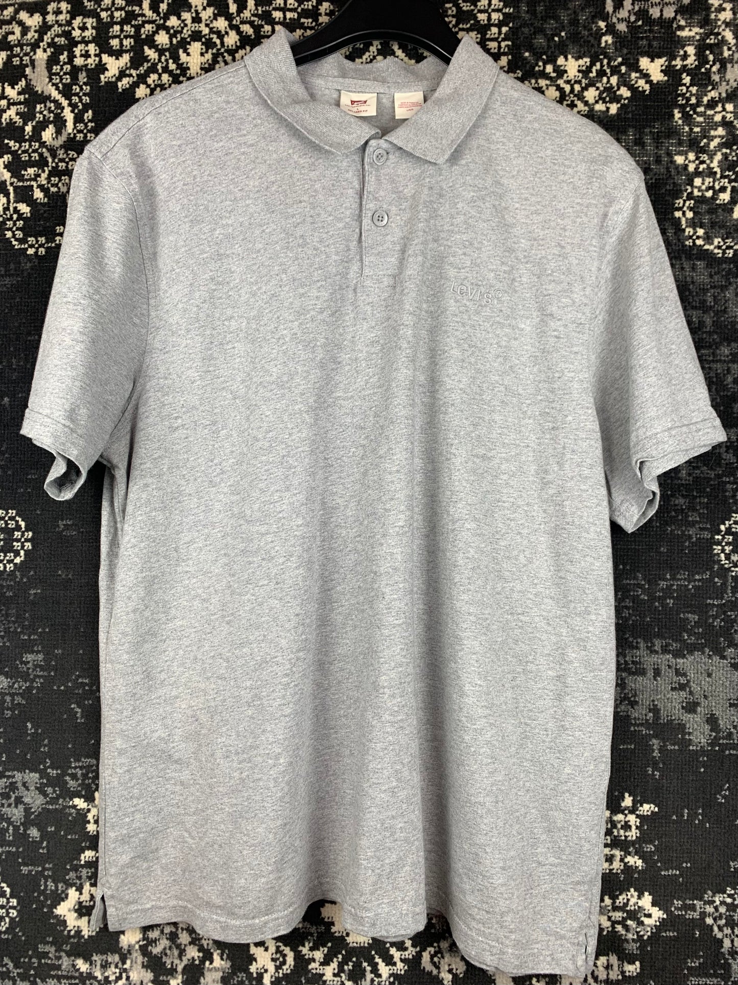 Levi’s Gray Relaxed Fit Polo Shirt for Men