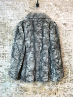 Nyberg Grey Faux Fur Coat