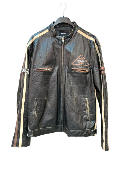 Royal Rayo Classics Leather Café Racer Jacket