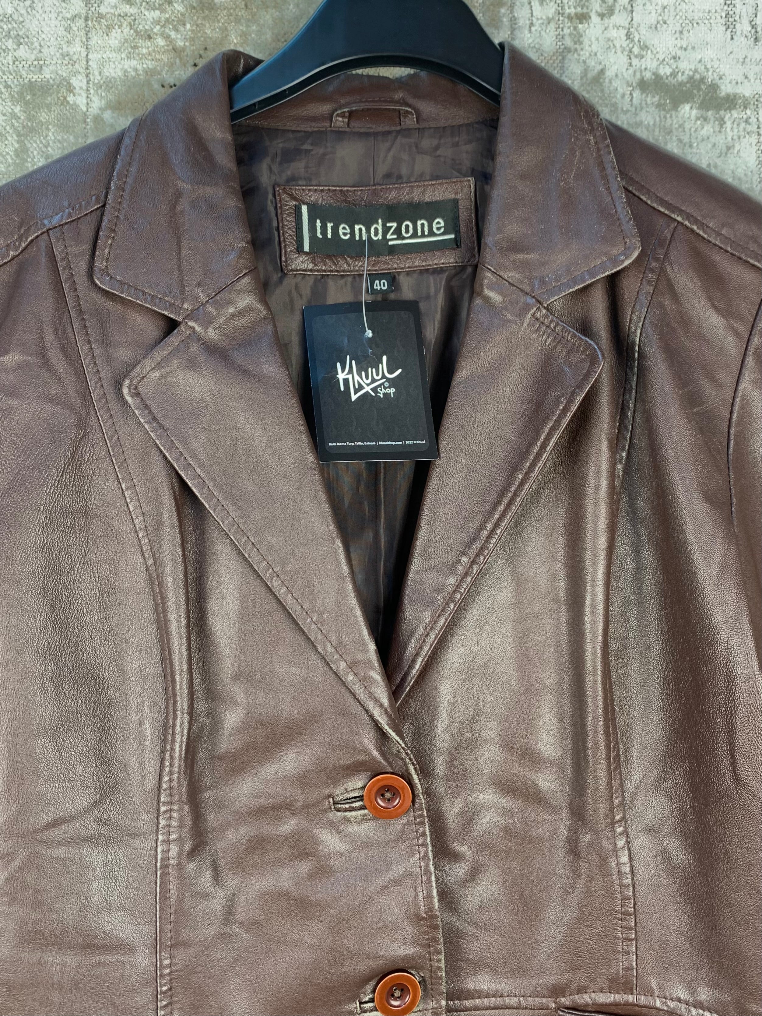 Womens Y2K Vintage Dark Burgundy Brown Genuine Leather Jacket