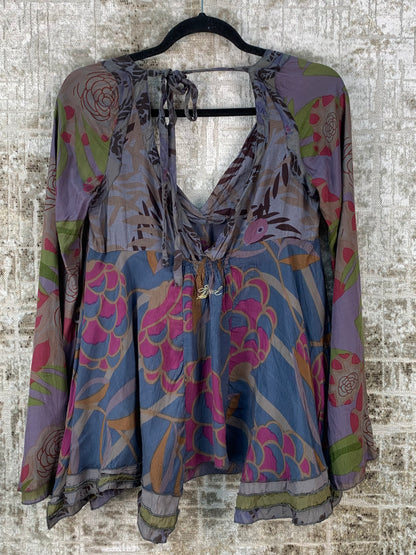 Womens Y2K Desigual Floral Boho Top