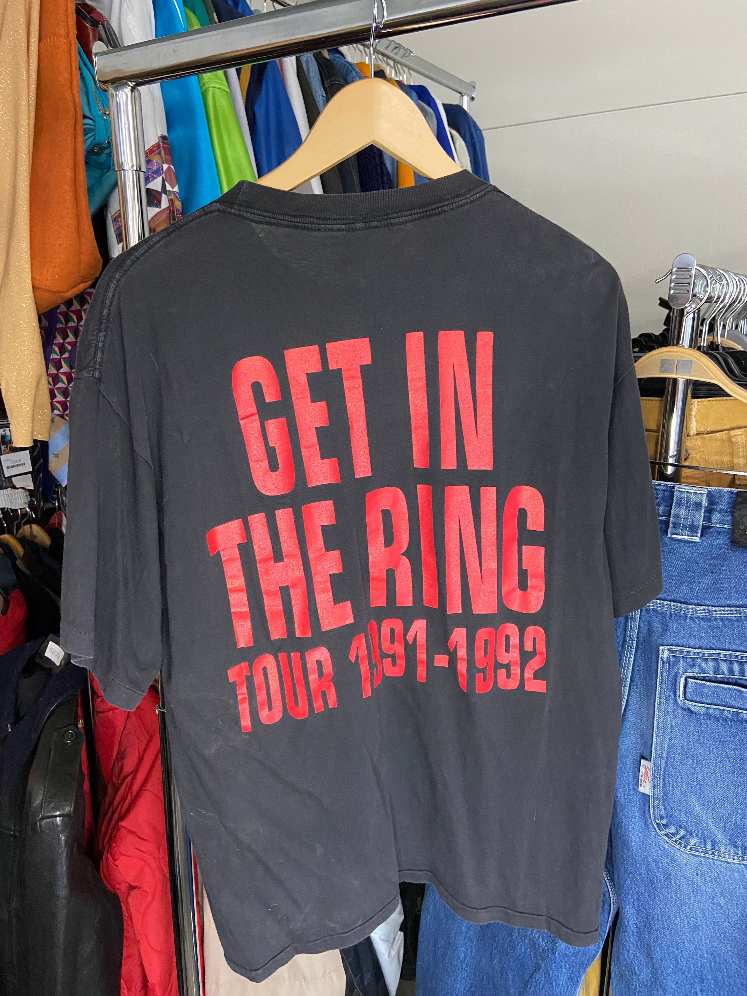 Vintage Guns N Roses Short Sleeve Shirt 1991 XL Mens Cotton Band