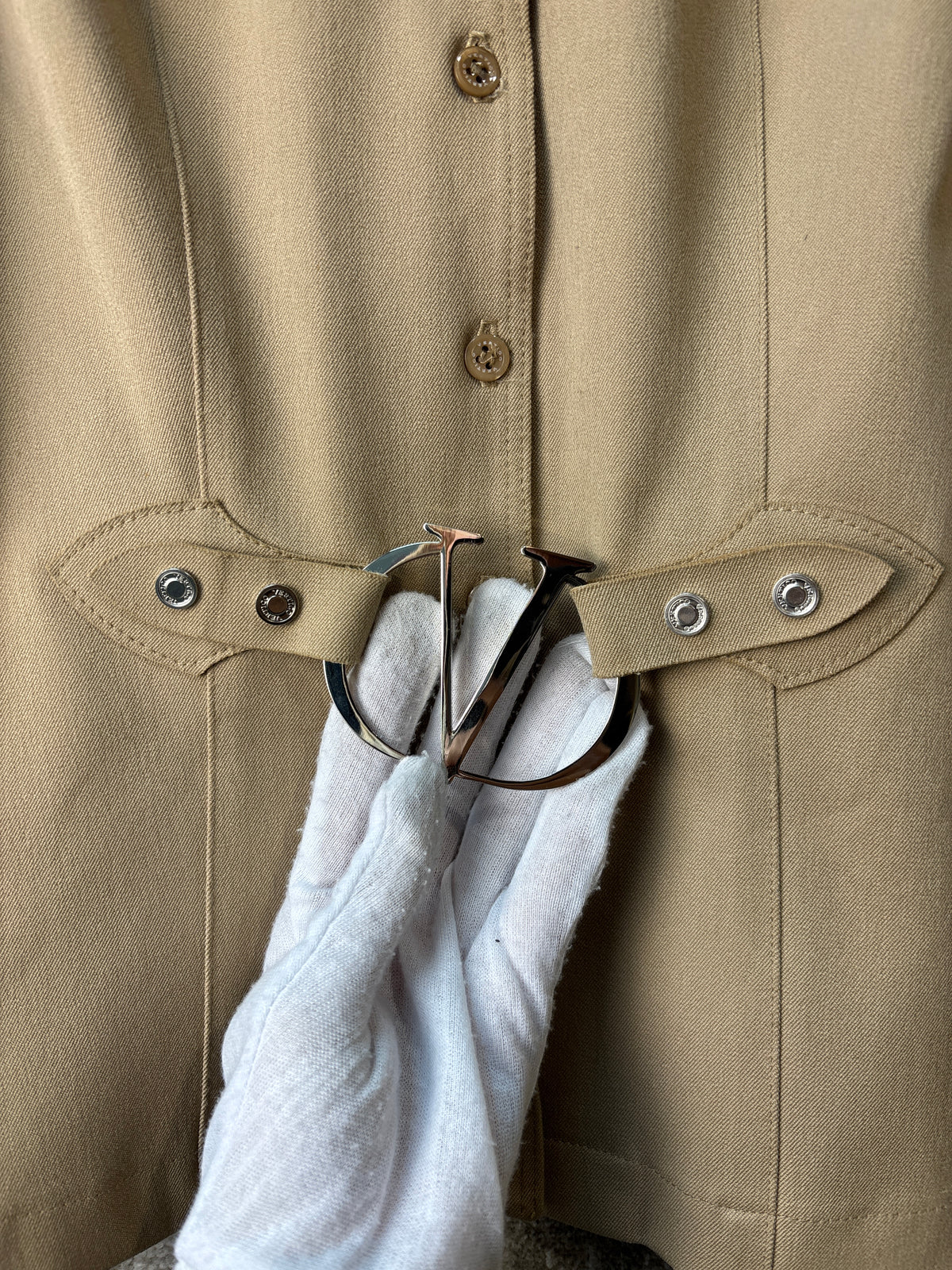 Vertigo Paris Y2K V-Buckle Tailored Jacket