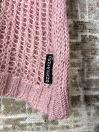 DKNY Jeans Open-Knit Mock Neck Sweater
