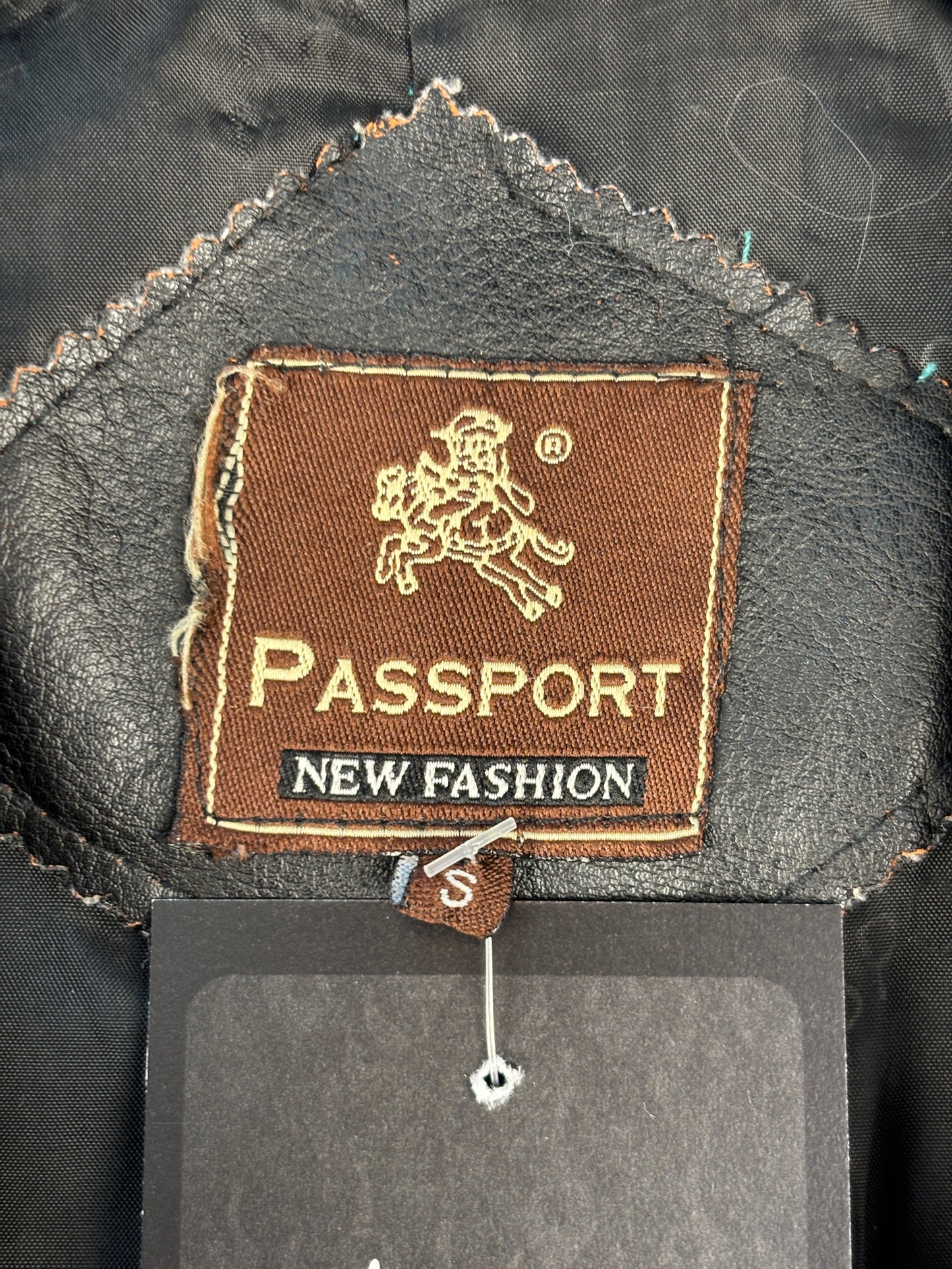 Women's Vintage Passport  Black Lamb Leather Coat