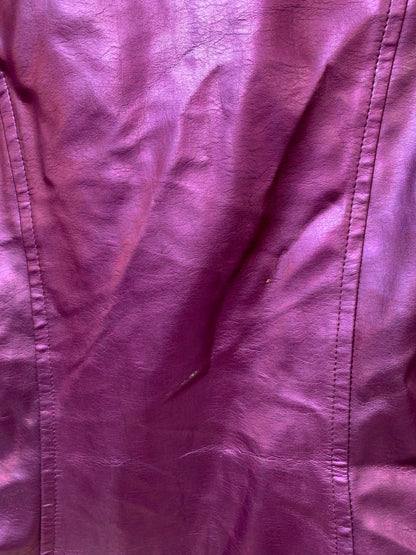 Morgan de Toi Y2K Metallic Faux Fur Collar Jacket