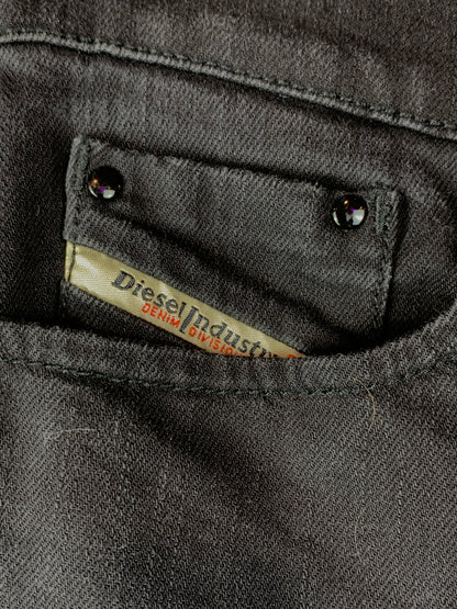 Y2K Women's Diesel Industry Dark Grey Slim Fit Jeans