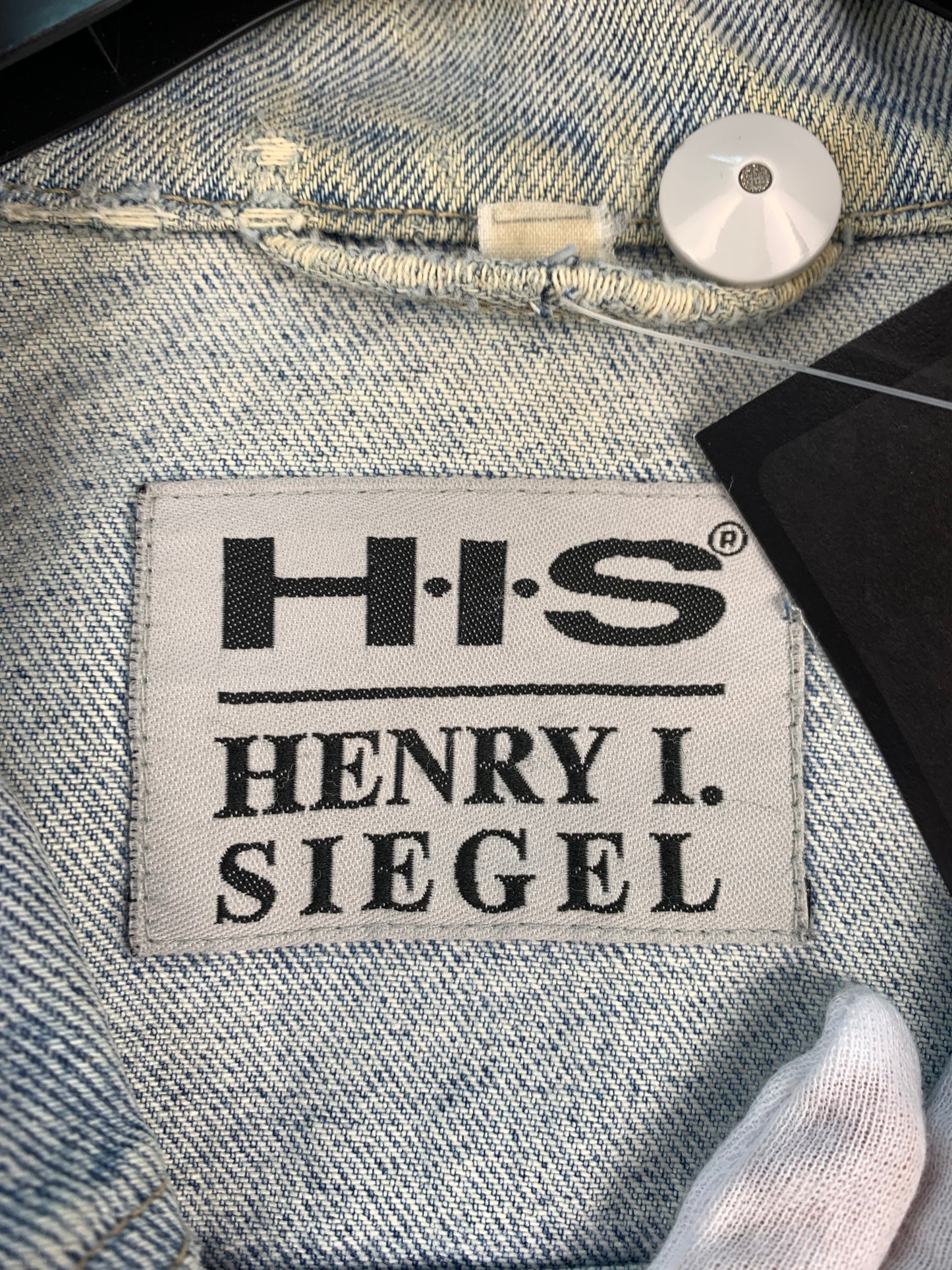 h.i.s Mens Light Washed Denim Jacket