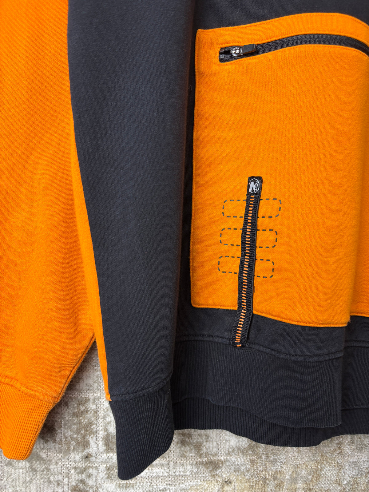 Nerf Colour-Block Zip-Pocket Hoodie