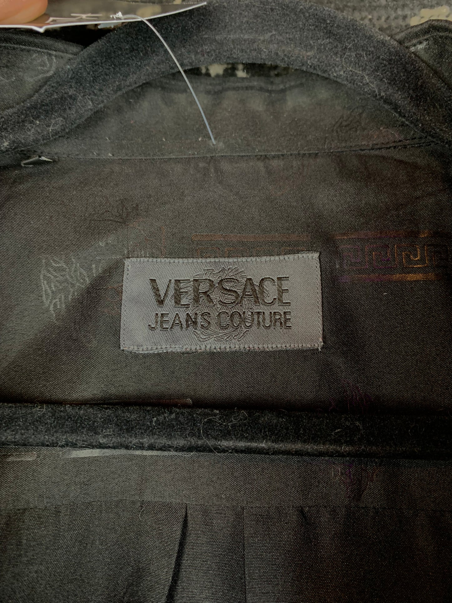Vintage Versace Jeans Couture Black Button Up Shirt