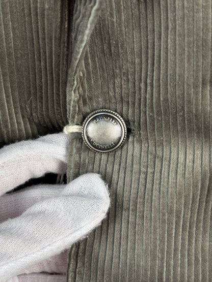 Brunello Cucinelli Corduroy Grey Blazer