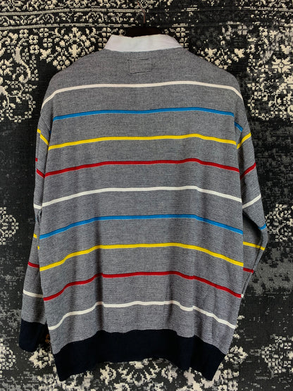 Men's Vintage Striped F&A Sport Polo Jumper