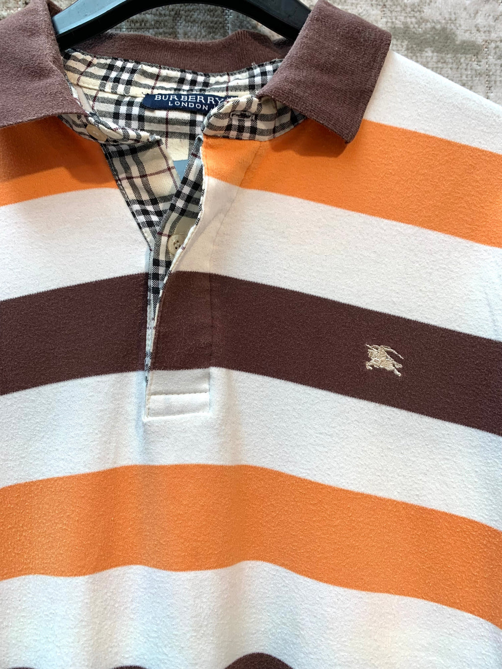 Burberry London Striped Polo Shirt