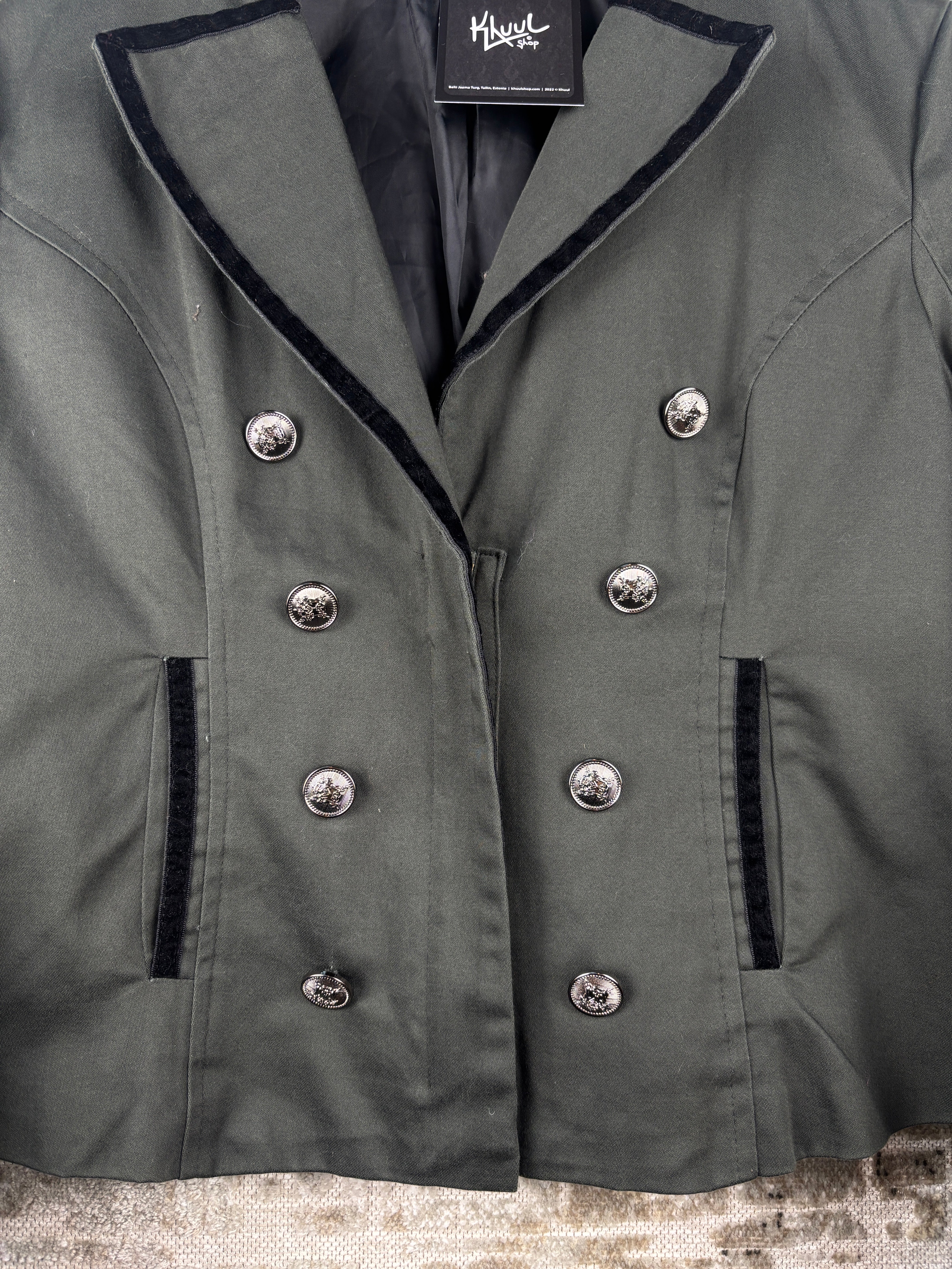 Womens Y2K Green Napoleon Style Jacket – Khuul