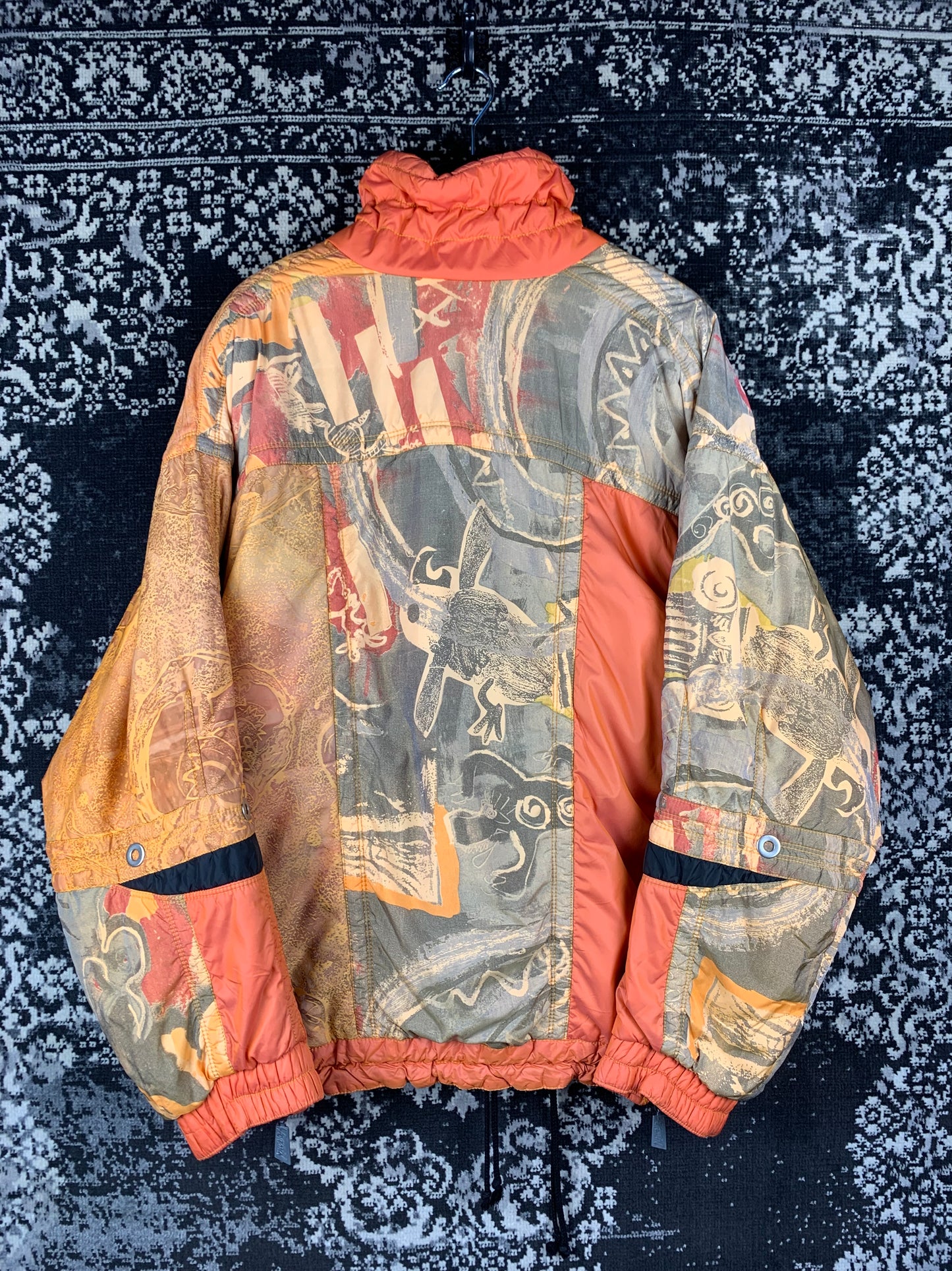 Y2K Vintage Lagression Puffer Bomber Jacket