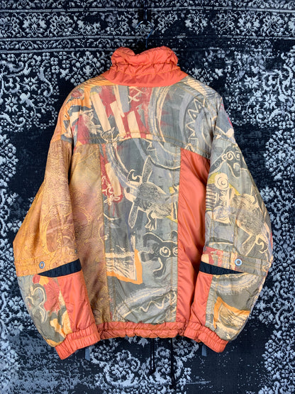 Y2K Vintage Lagression Puffer Bomber Jacket