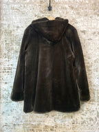 Avantina Hooded Faux Fur Coat