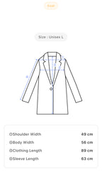 Vintage Men's Energie Long Blue Denim Coat
