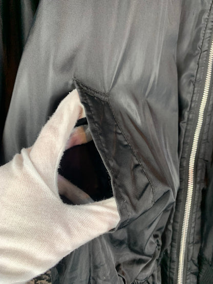 Men's Vintage Oversized Black Bomber Jacket