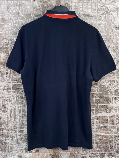 Men's Vintage Polo Ralph Lauren Dark Blue Polo T-Shirt