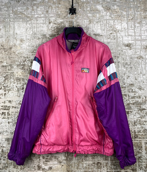 Mens Vintage Pink Rukka Windbreaker Jacket