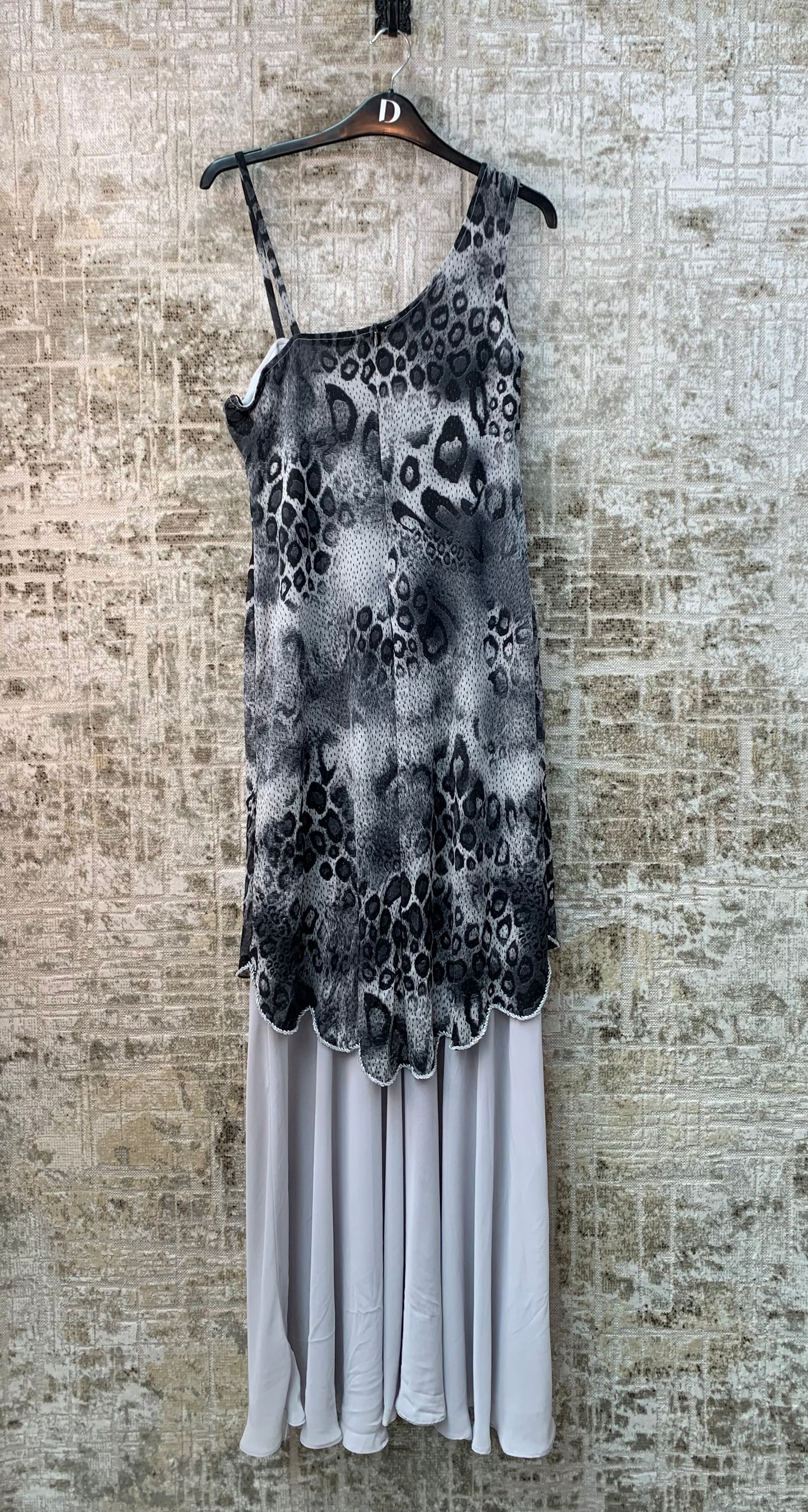 Womens Y2K Leopard Print Maxi Dress