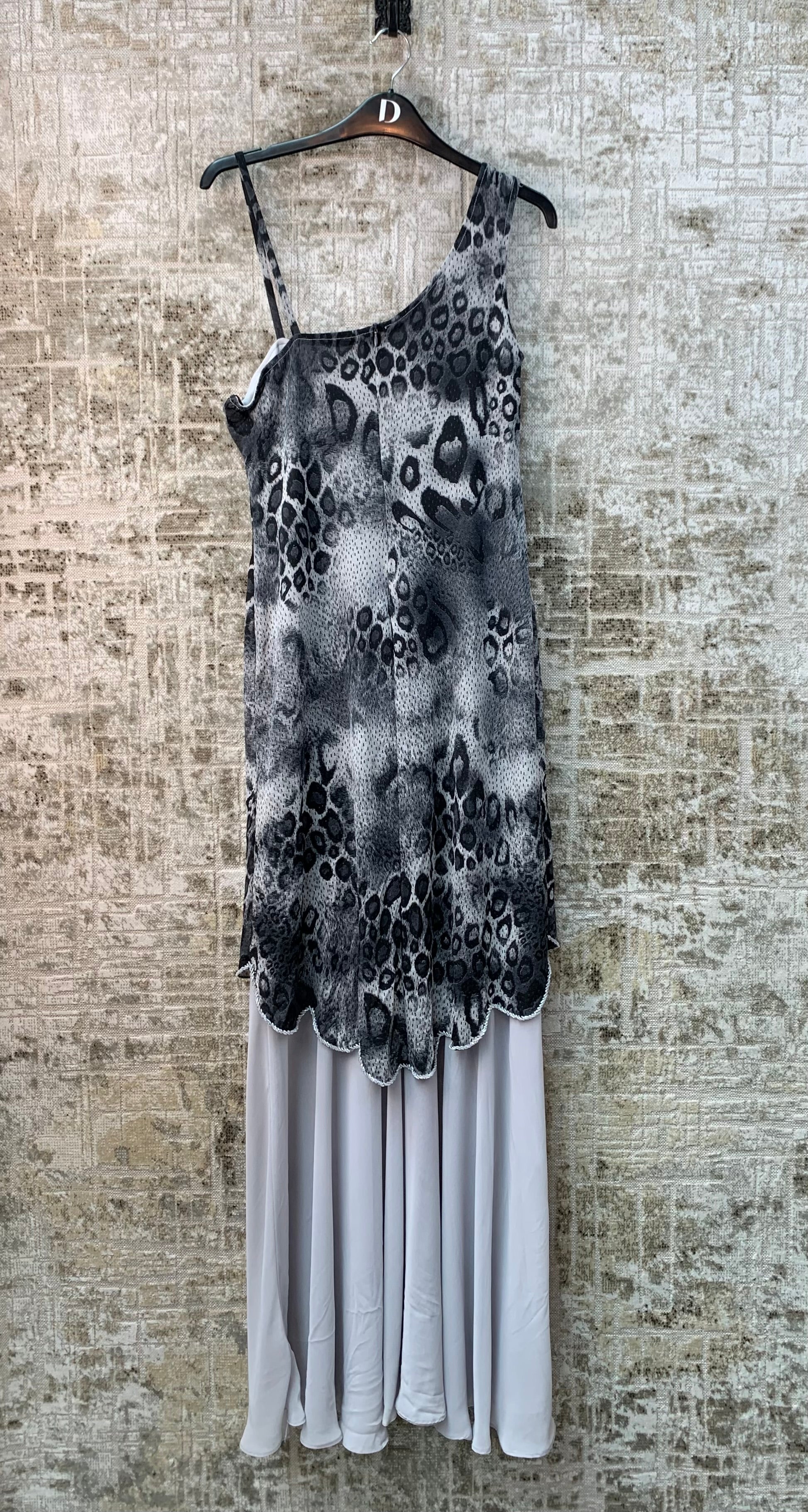 Womens Y2K Leopard Print Maxi Dress
