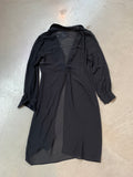 Womens Black Mesh Cardigan