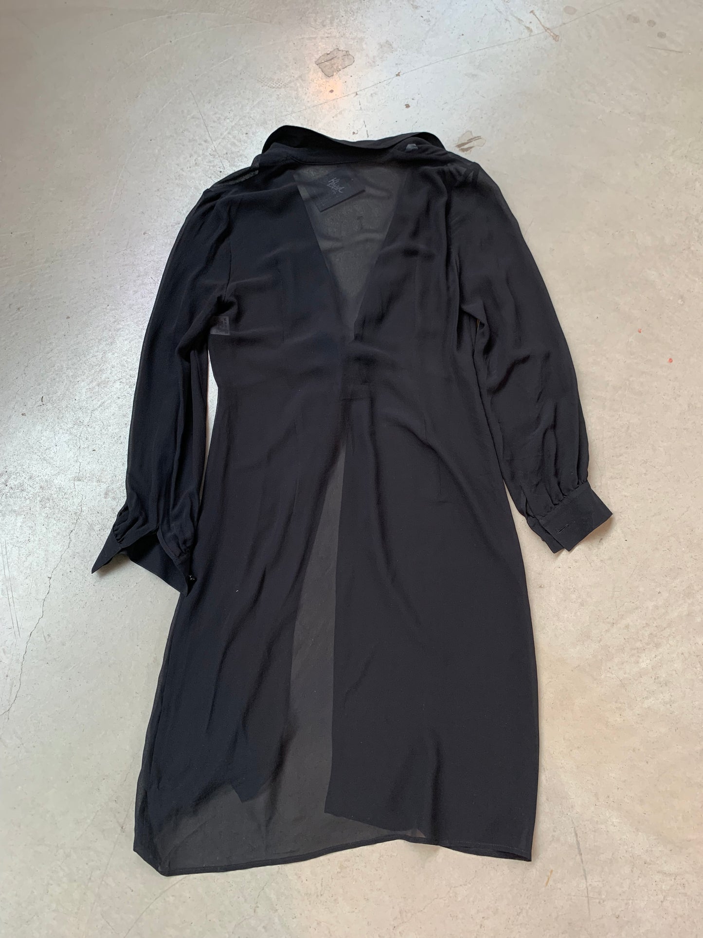Womens Black Mesh Cardigan