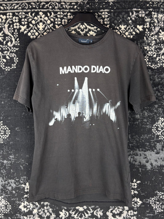 Men's Vintage Mando Diao 2005 Hurricane Tour Dark Gray T-Shirt