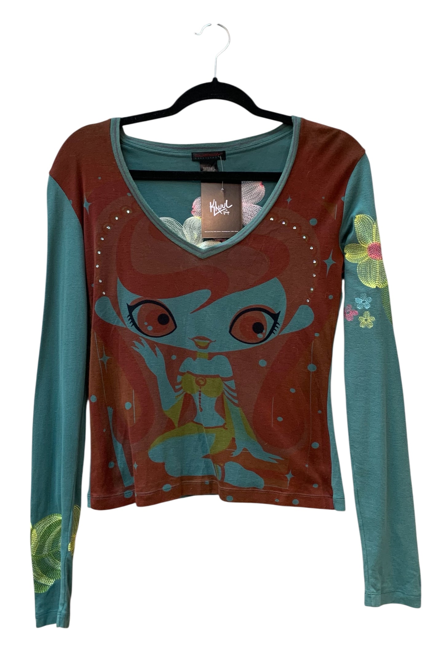 Custo Barcelona Y2K Graphic Long Sleeve Top