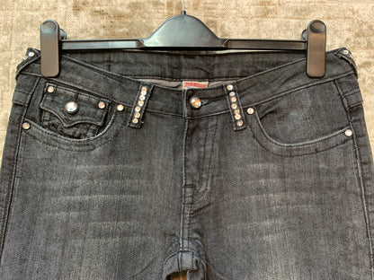 True Religion Rhinestone Straight Jeans
