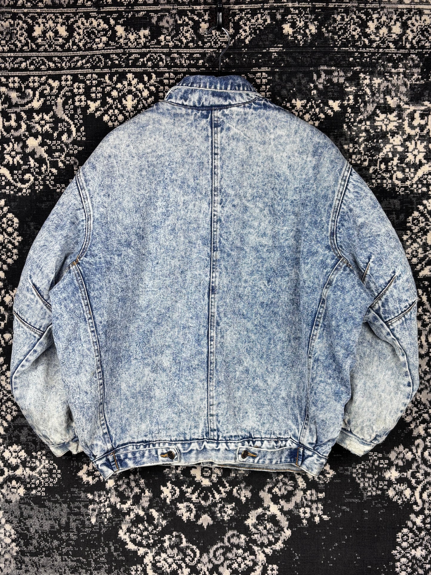 Men's Vintage Acid Wash Blue Denim Jacket