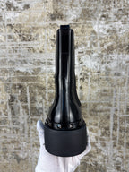 Valentino Garavani Black Leather Rockstud Ankle Boots