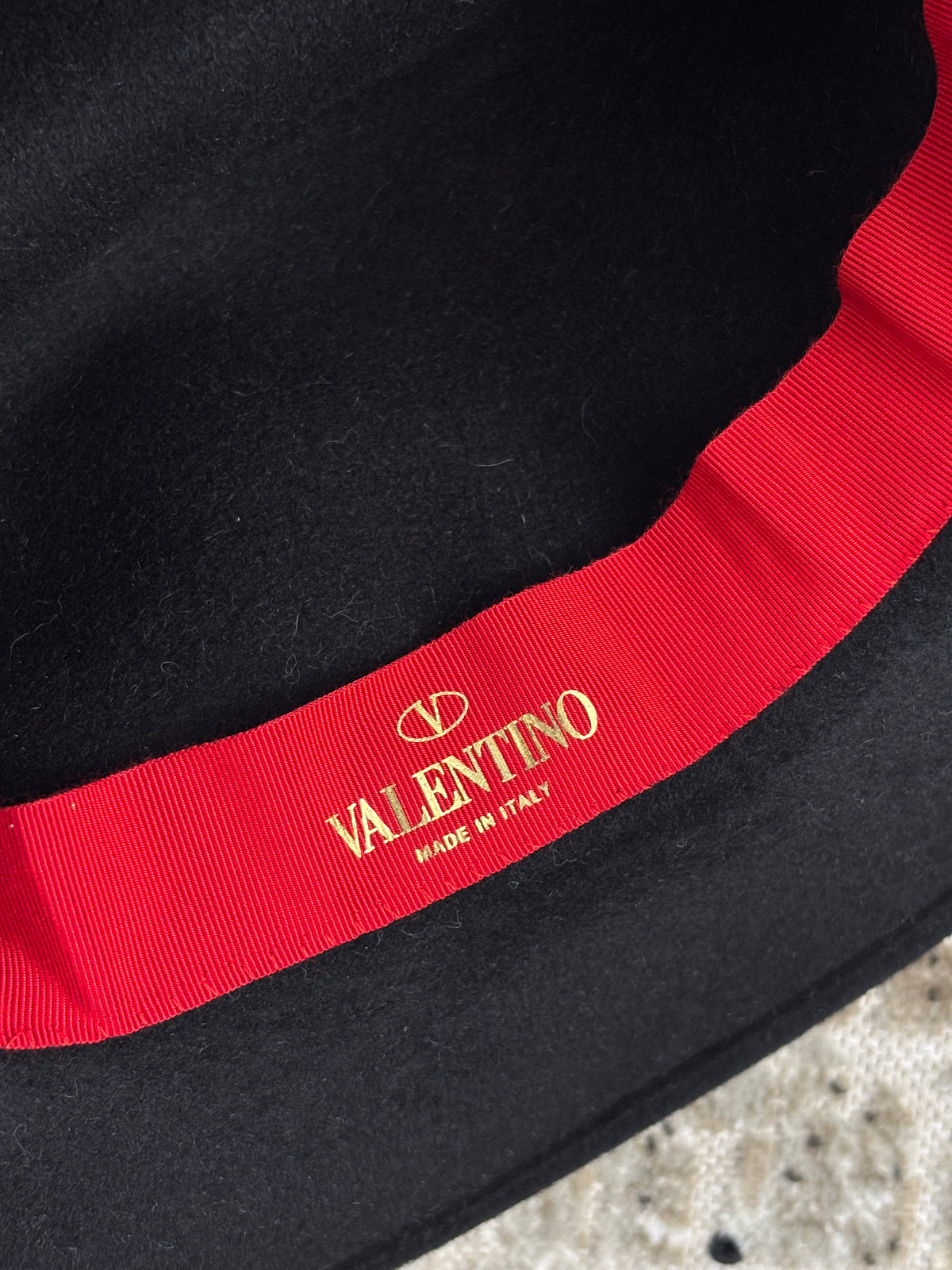 Valentino Garavani Logo-Plaque Fedora Hat