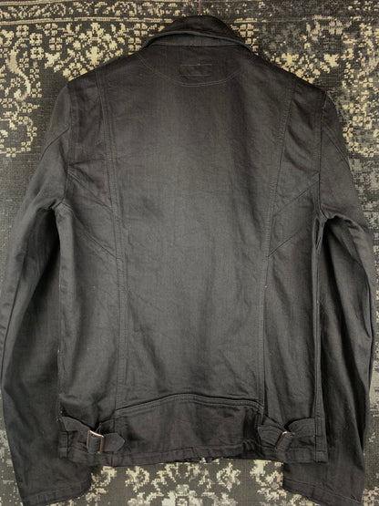 Vintage Schott NYC Perfecto Classic Black Denim Moto Jacket