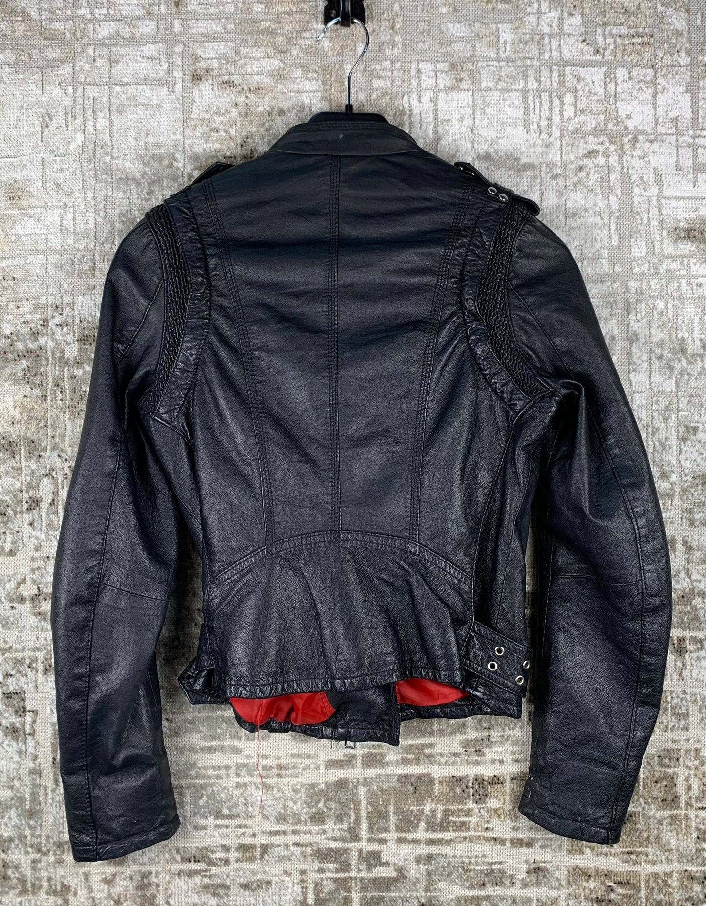 Men's Vintage Jofama Black Genuine Leather Jacket