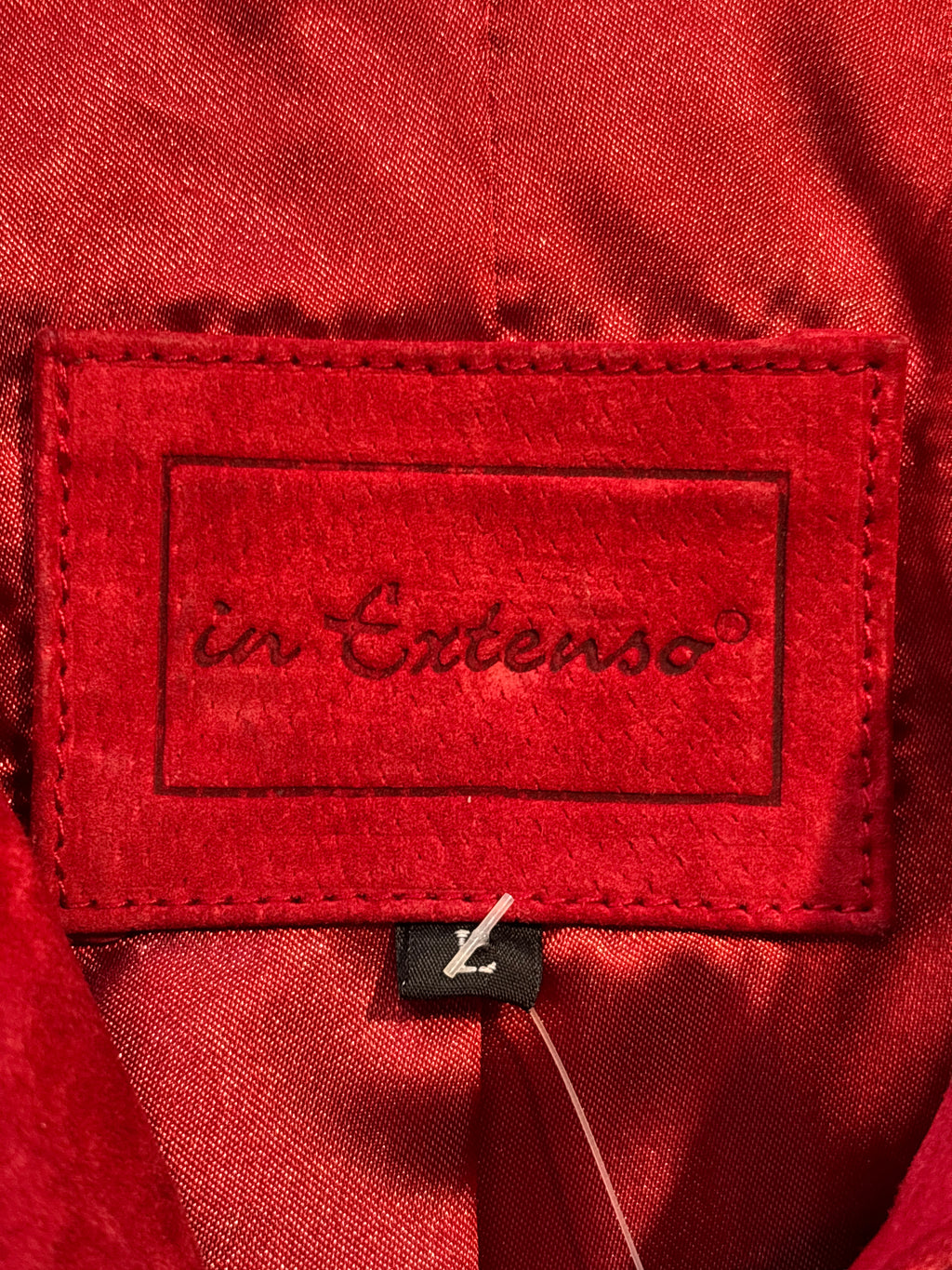 in Extenso Red Suede Zip Jacket