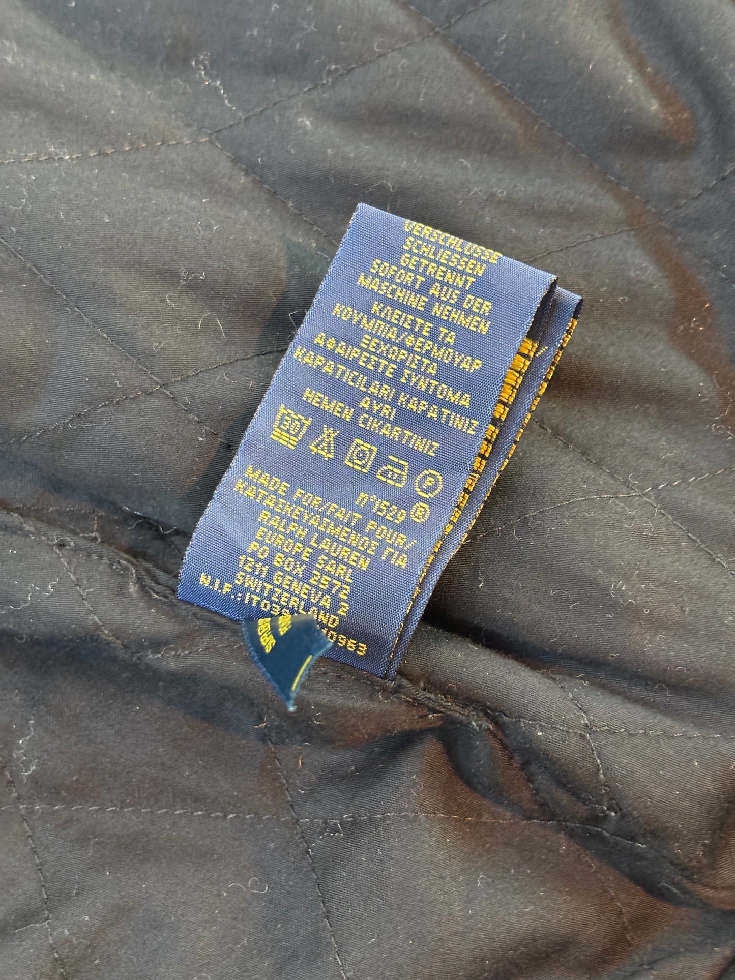 Polo Ralph Lauren Black Biker Jacket