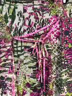 Garella Y2K Abstract Print Mesh Midi Skirt