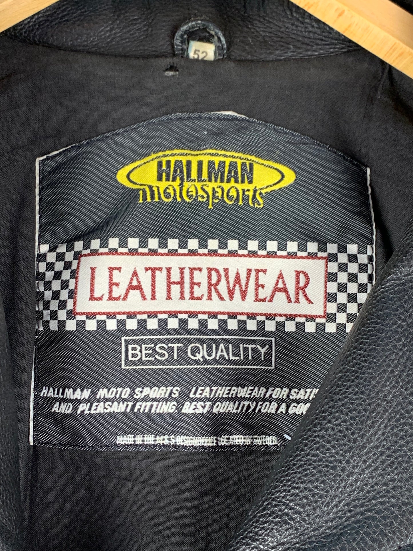 Men's Vintage Hallman Leather Biker Jacket Autographed by Udo & Stefan Kaufmann of Accept