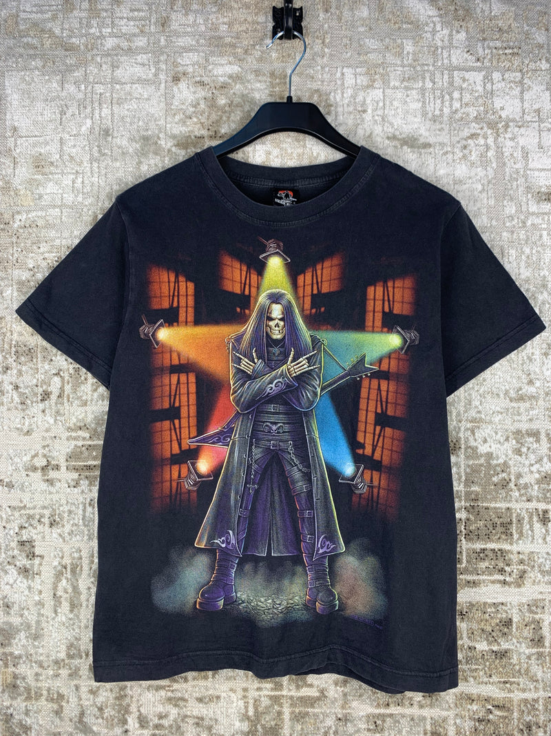 Men's Vintage Black Graphic Skull T-Shirt