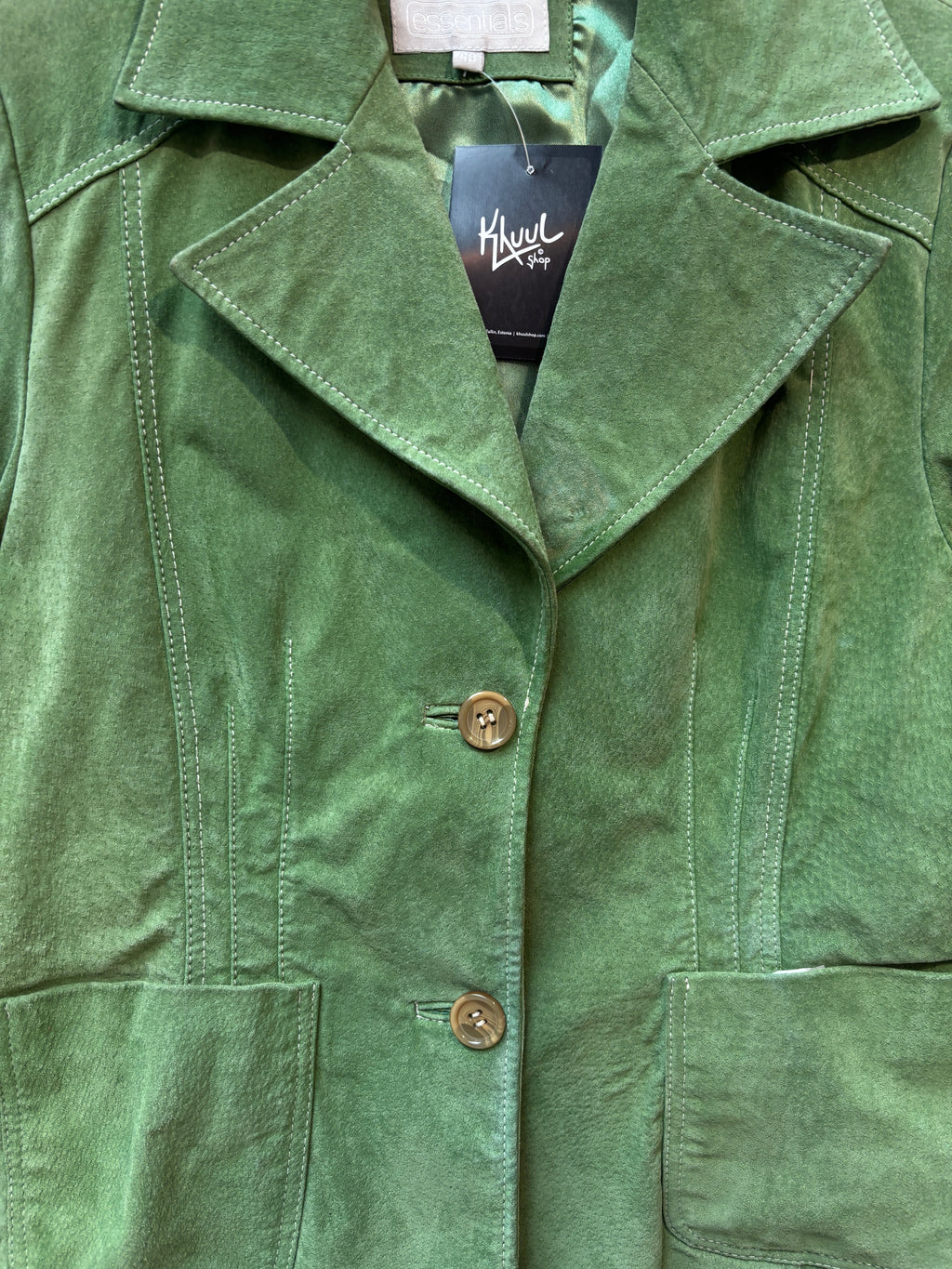 Essentials Faux Suede Blazer Jacket