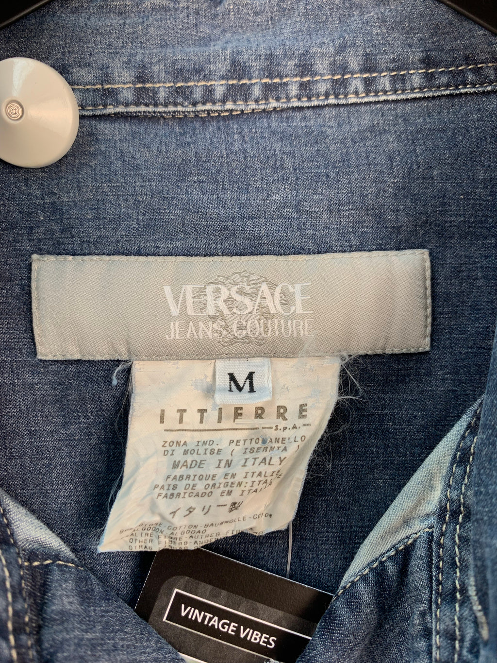 Versace Jeans Couture Vintage Denim Button Up Shirt