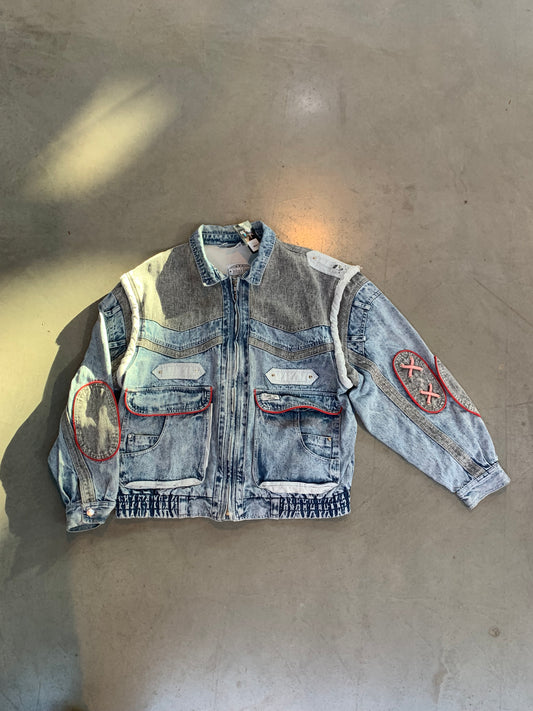 Womens Vintage Funky Denim Jacket