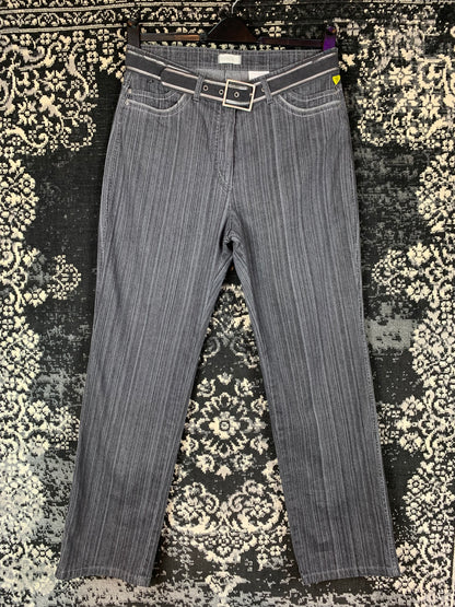 Bonita Y2K Style Gray Striped Pants for Women