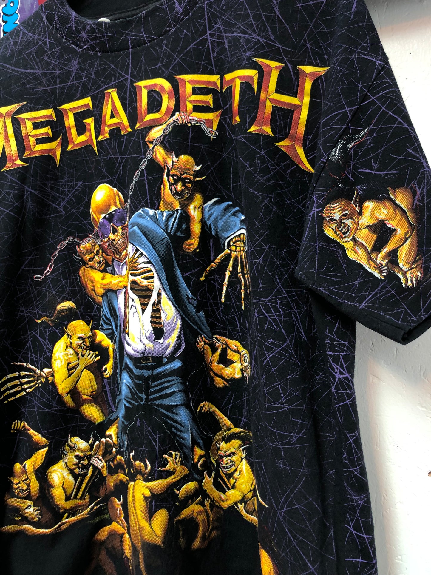 Vintage Megadeth T-Shirt XL Wild Oats USA Made