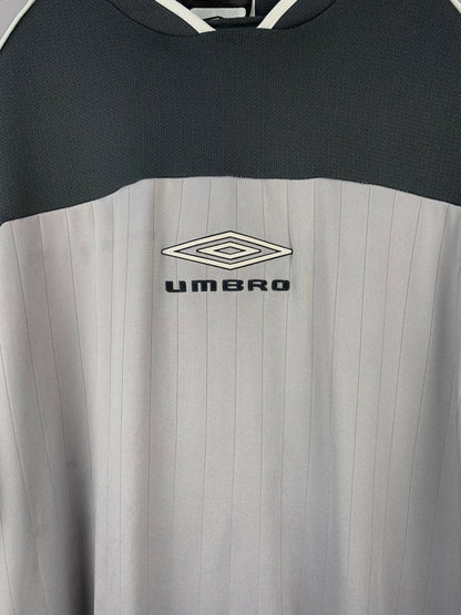 UMBRO Mens Grey and Black Sports Jersey
