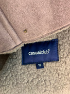 Casual Club Faux Suede Shearling-Lined Jacket